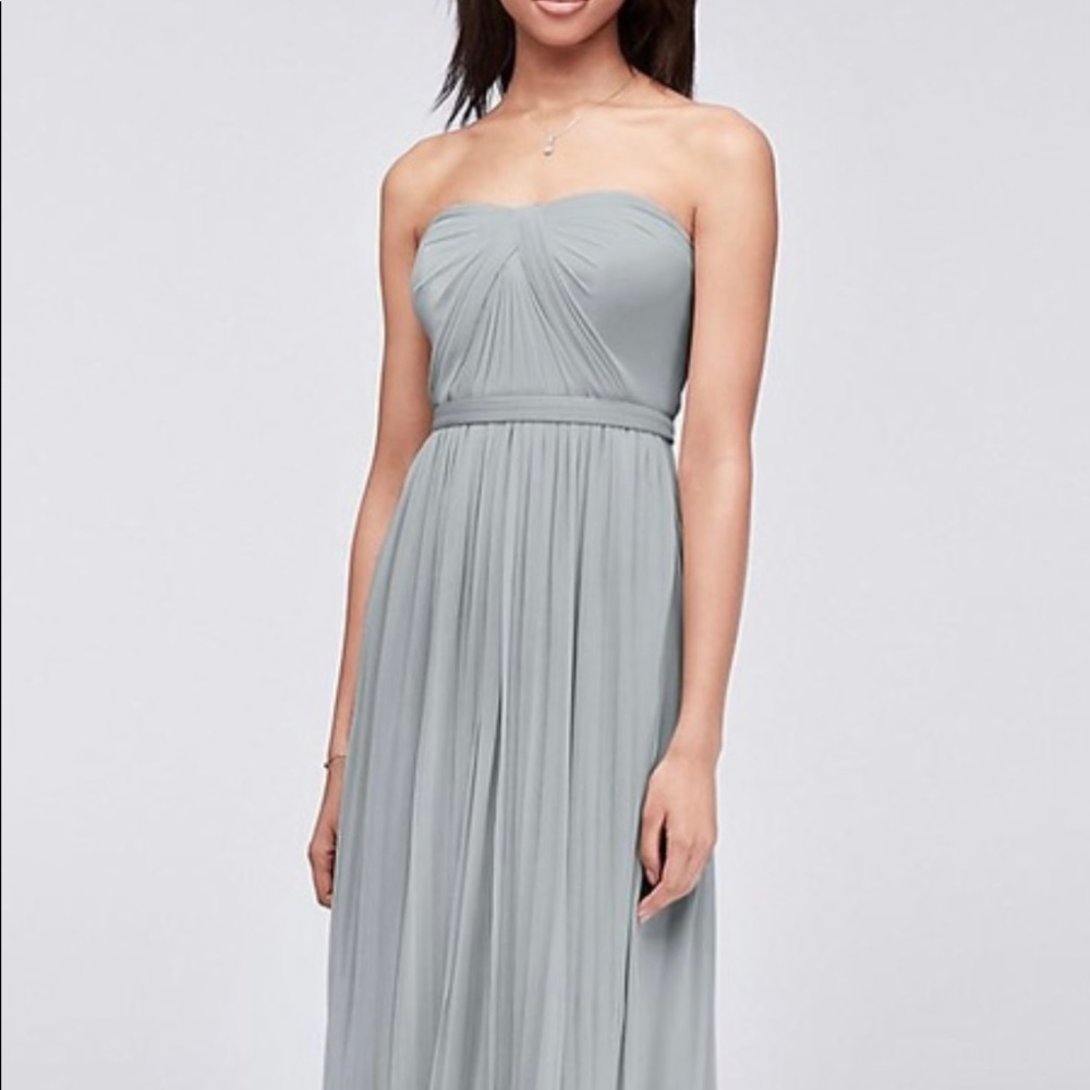 David’s Bridal Mesh Convertible Dress in Mystic